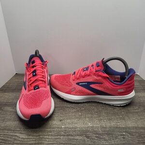 Brooks Launch 9 Pink Blue Running Shoes Women's Size 8